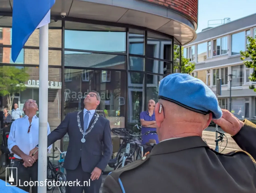 Herdenking 15 augustus bij Indiëmonument op het Anton Pieckplein